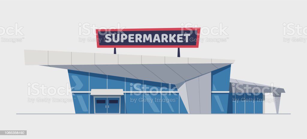 Detail Gambar Kartun Bangunan Supermarket Nomer 9