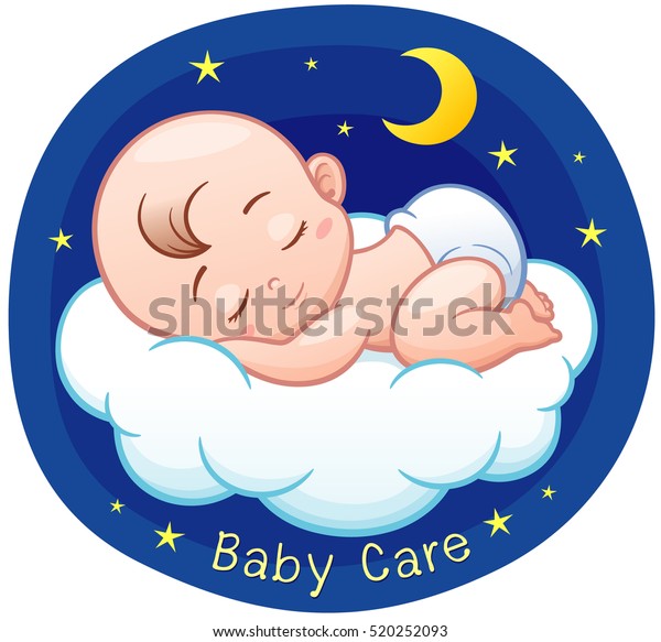 Detail Gambar Kartun Bayi Tidur Nomer 2
