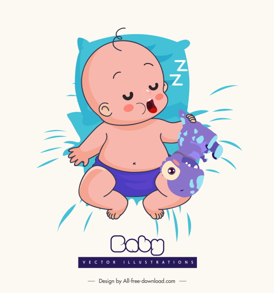 Detail Gambar Kartun Bayi Tidur Nomer 19