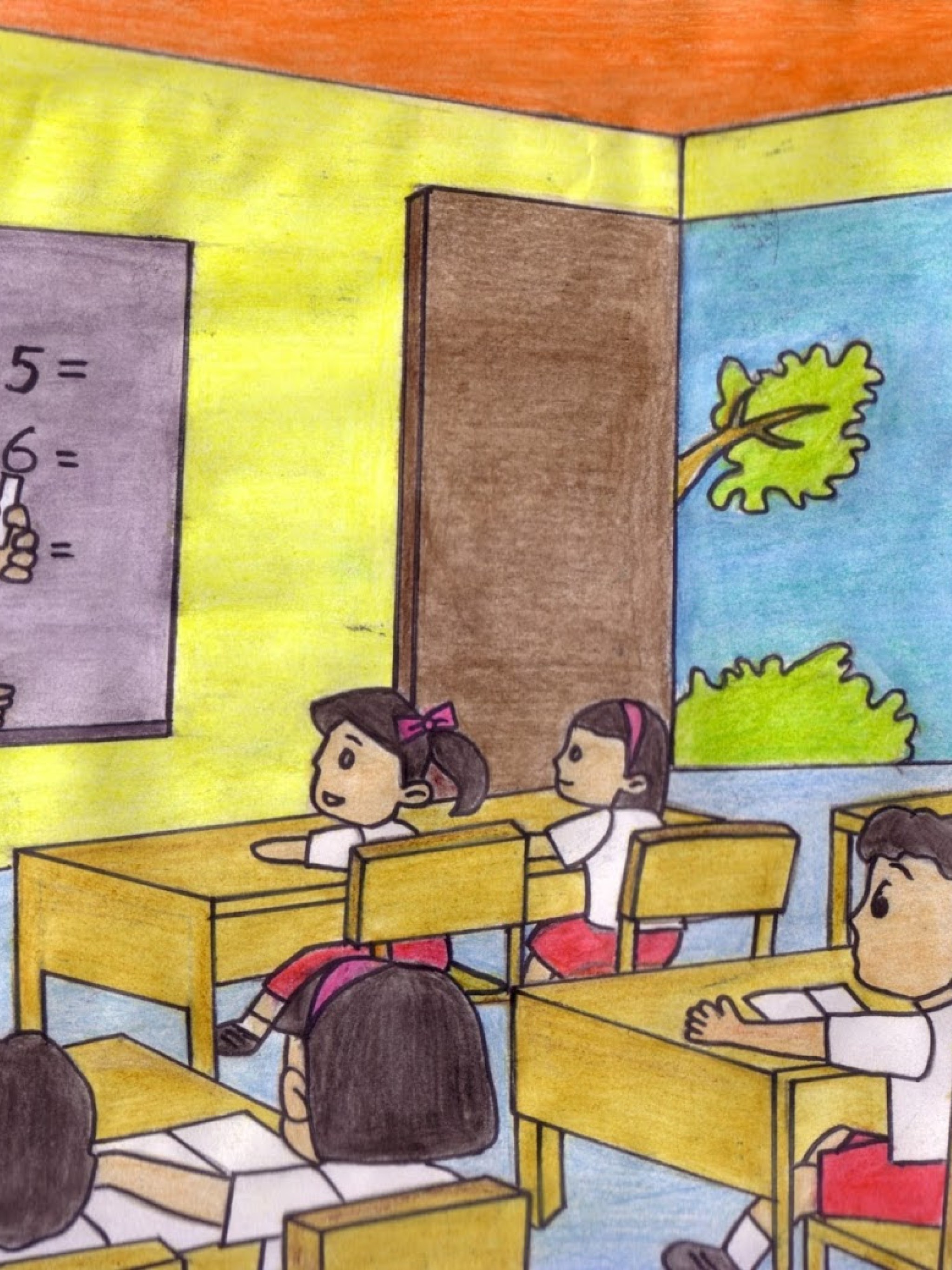 Detail Gambar Kartun Belajar Di Kelas Nomer 9