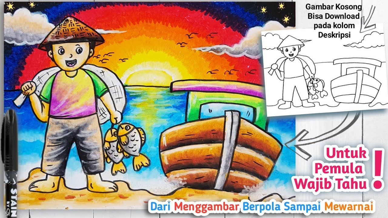 Detail Gambar Kartun Belajar Nelayan Nomer 35