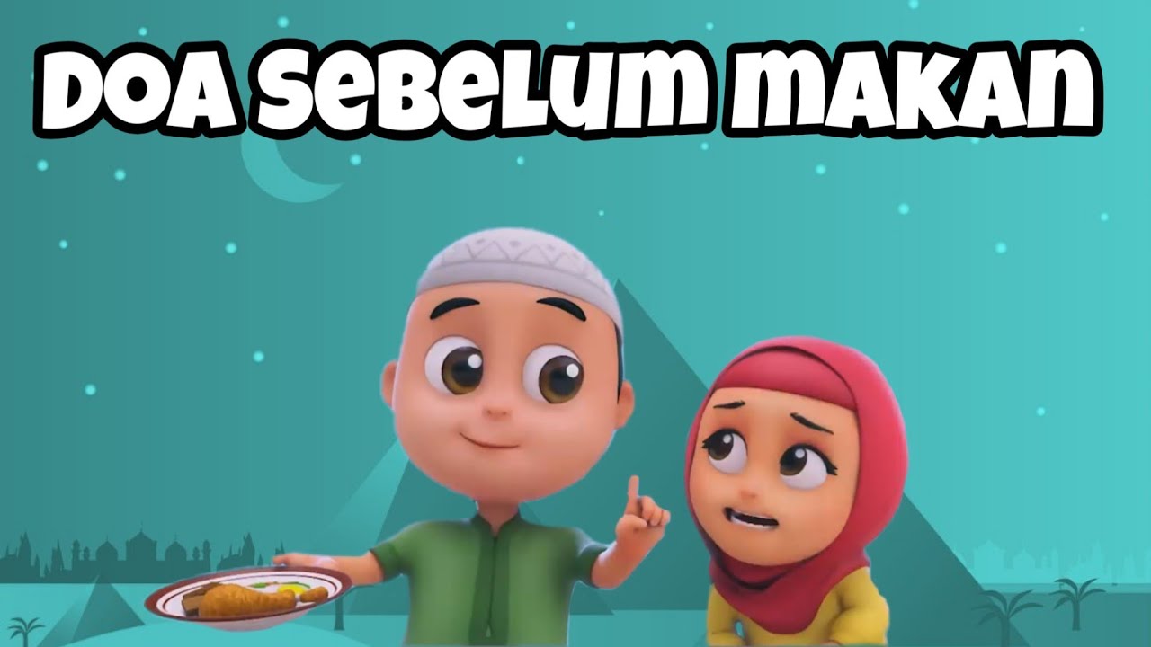 Detail Gambar Kartun Berdoa Sebelum Makan Nomer 19