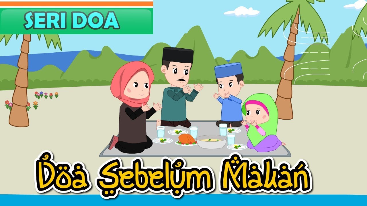 Detail Gambar Kartun Berdoa Sebelum Makan Nomer 21