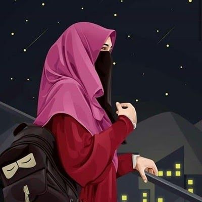 Detail Gambar Kartun Berhijab Dan Bercadar Nomer 8