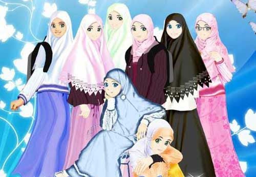 Detail Gambar Kartun Berhijab Lucu Nomer 36