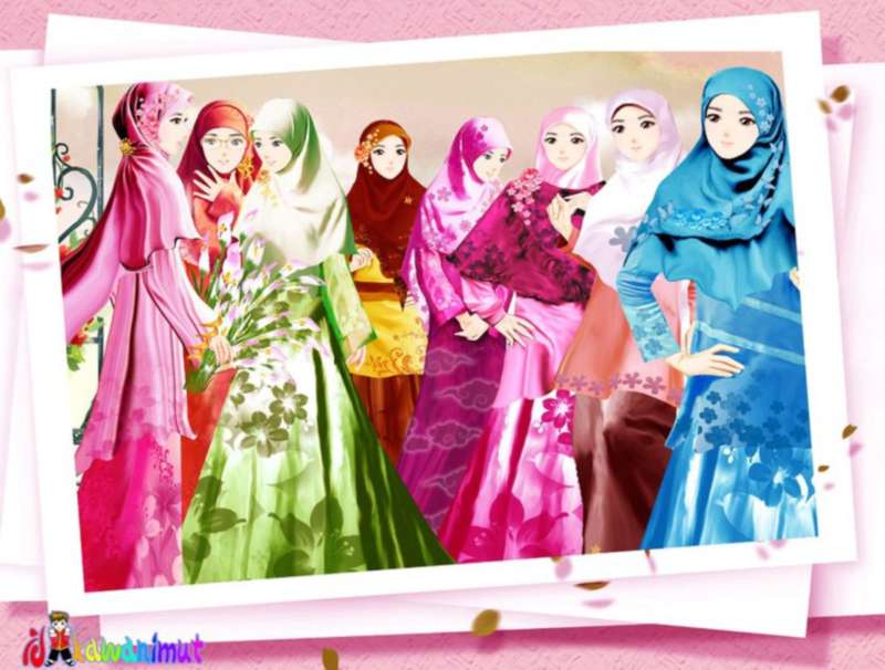 Detail Gambar Kartun Berhijab Persahabatan Nomer 20