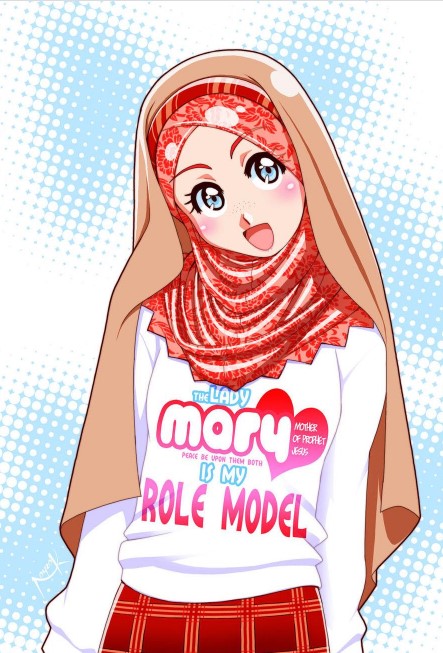 Detail Gambar Kartun Berjilbab Cantik Nomer 59