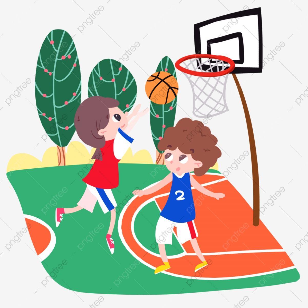 Detail Gambar Kartun Bermain Basket Nomer 38