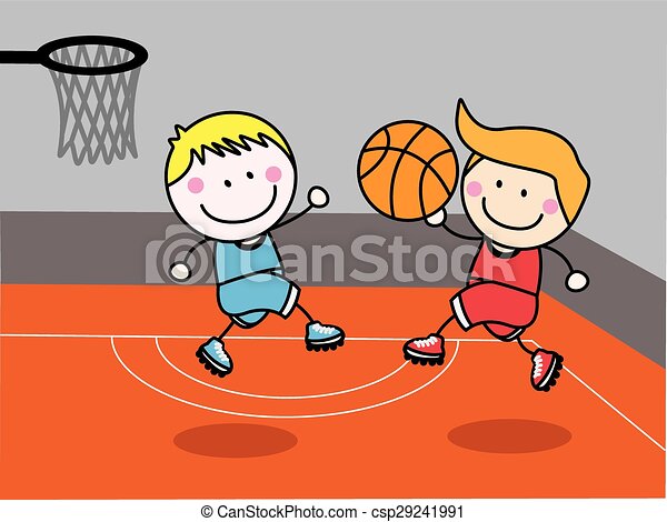 Detail Gambar Kartun Bermain Basket Nomer 42