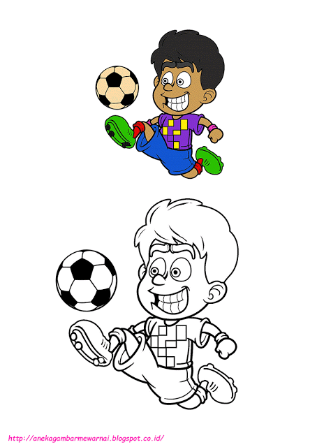 Detail Gambar Kartun Bermain Bola Di Sekolah Nomer 15