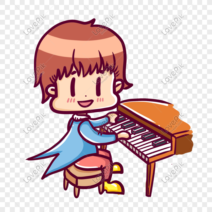 Detail Gambar Kartun Bermain Piano Nomer 13