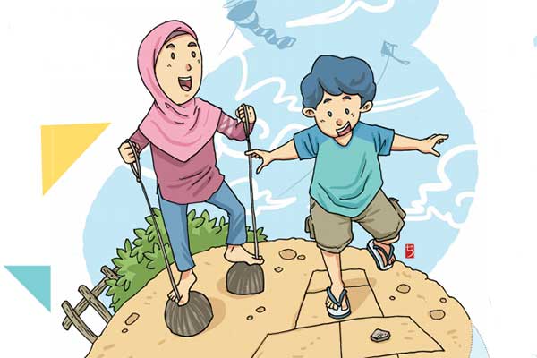 Gambar Kartun Bermain Tradisional - KibrisPDR