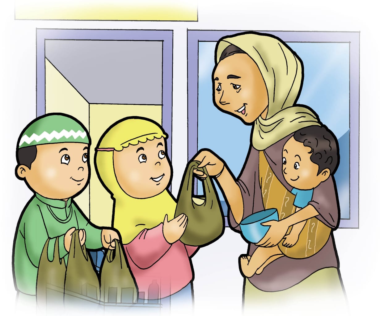Detail Gambar Kartun Bersedekah Nomer 7