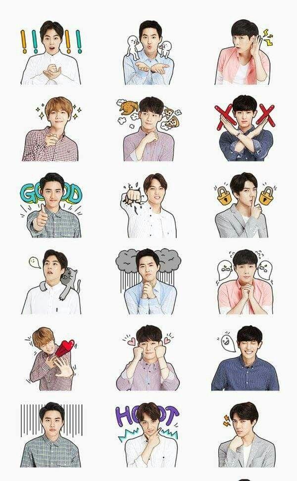 Detail Gambar Kartun Bts Exo Sticker Hd Nomer 19