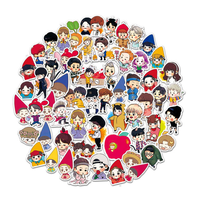 Download Gambar Kartun Bts Exo Sticker Hd Nomer 49