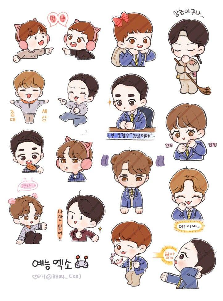 Detail Gambar Kartun Bts Exo Sticker Hd Kartun Nomer 36