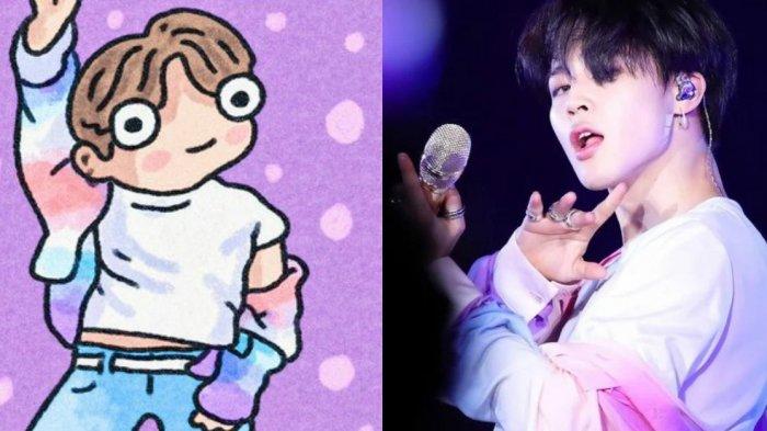 Detail Gambar Kartun Bts Jimin Nomer 44