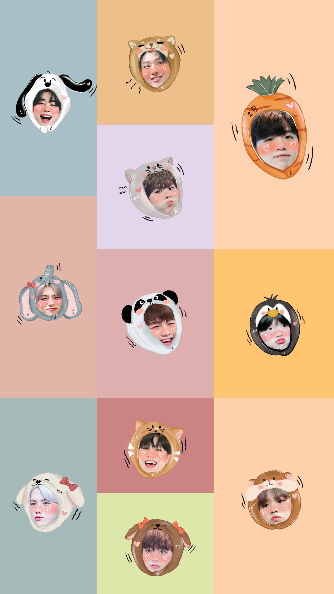 Detail Gambar Kartun Bts Seventeen Sticker Nomer 31