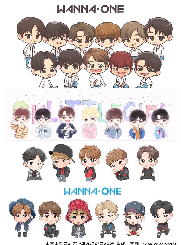 Detail Gambar Kartun Bts Seventeen Sticker Nomer 56