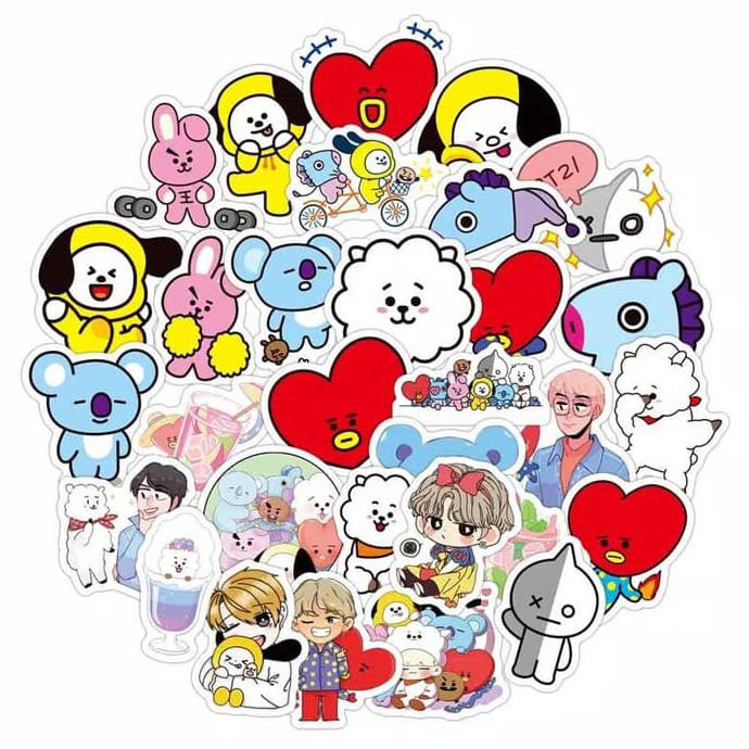 Detail Gambar Kartun Bts Seventeen Sticker Nomer 57