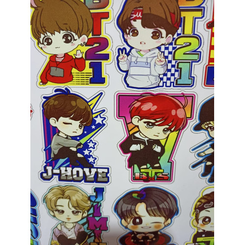 Detail Gambar Kartun Bts Seventeen Sticker Nomer 10