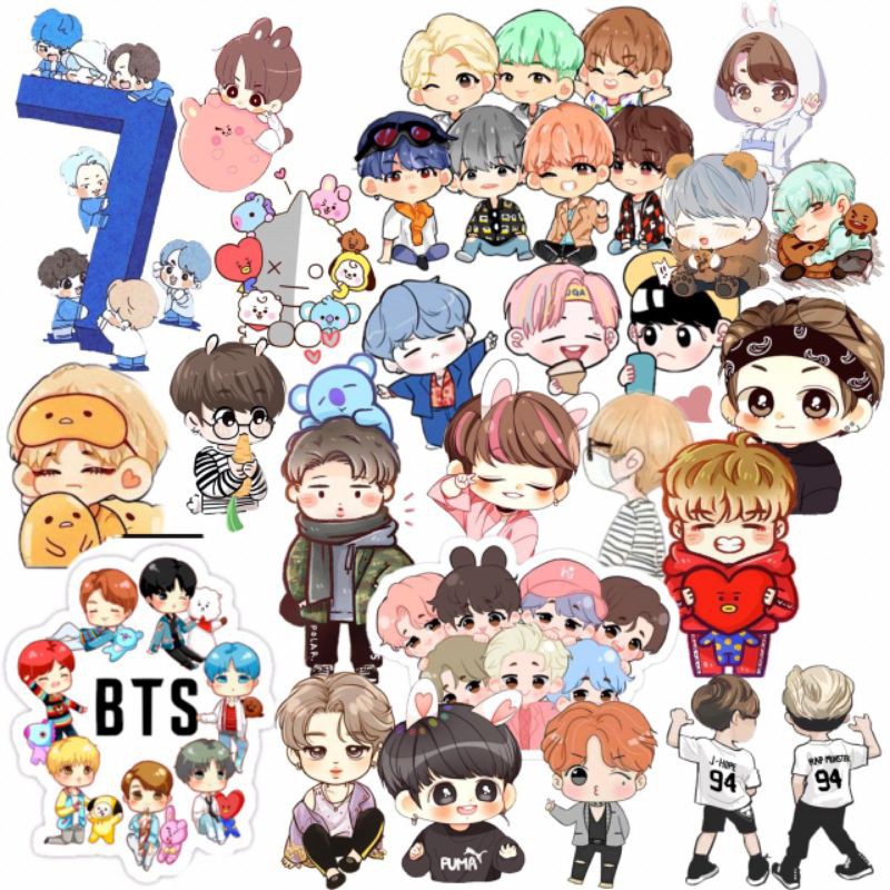 Detail Gambar Kartun Bts Seventeen Sticker Hd Kartun Nomer 37