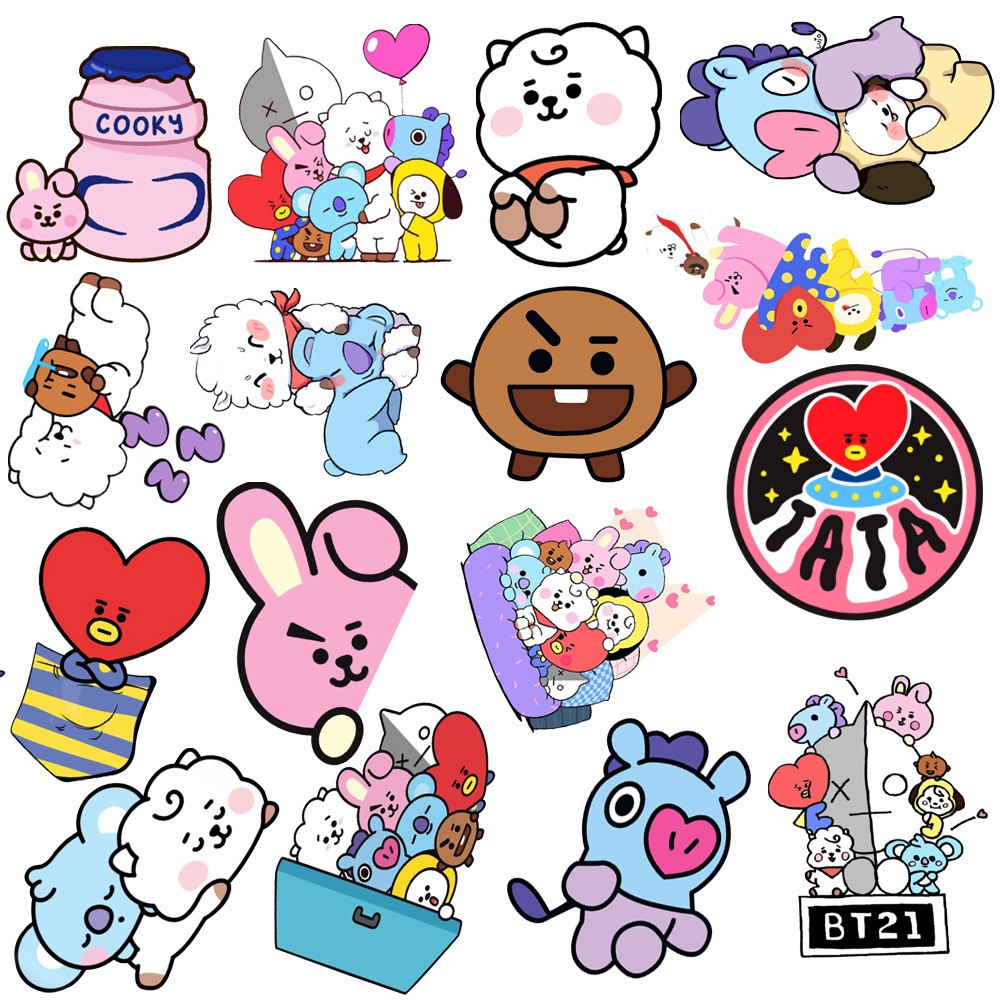 Detail Gambar Kartun Bts Seventeen Sticker Hd Kartun Nomer 51