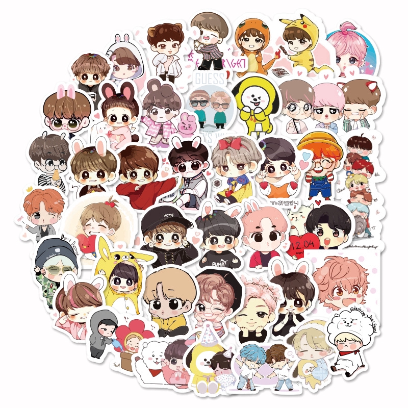 Detail Gambar Kartun Bts Seventeen Sticker Hd Kartun Nomer 7