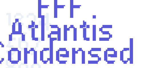 Detail Atlantis Found Font Nomer 10