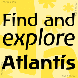 Detail Atlantis Found Font Nomer 12