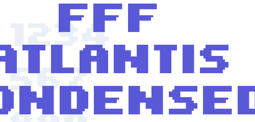 Detail Atlantis Found Font Nomer 4