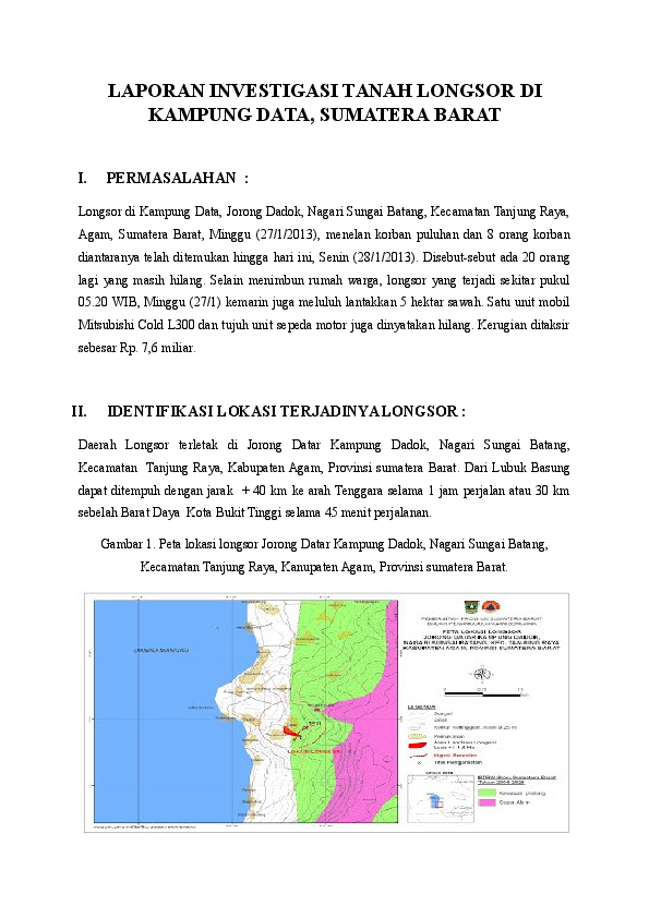 Detail Contoh Laporan Bencana Alam Nomer 34