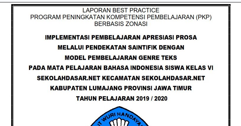 Detail Contoh Laporan Best Practice Nomer 30