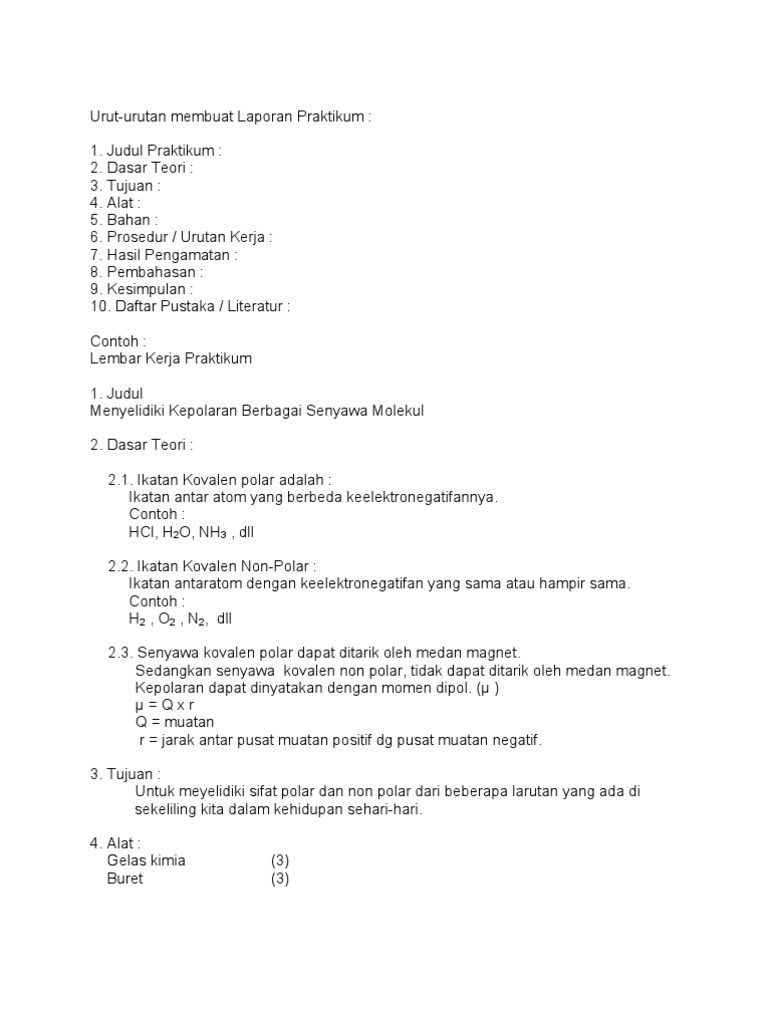 Detail Contoh Laporan Biologi Nomer 9