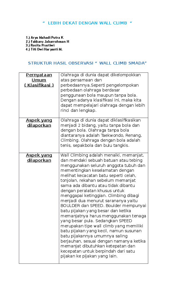 Detail Contoh Laporan Hasil Observasi Singkat Nomer 41