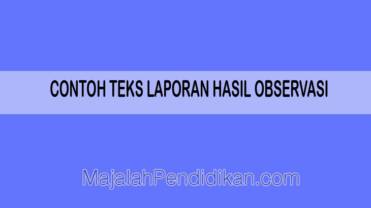 Detail Contoh Laporan Hasil Observasi Singkat Nomer 49