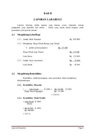 Detail Contoh Laporan Hasil Penjualan Nomer 6