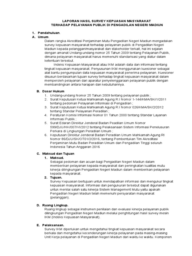 Detail Contoh Laporan Hasil Survey Nomer 11