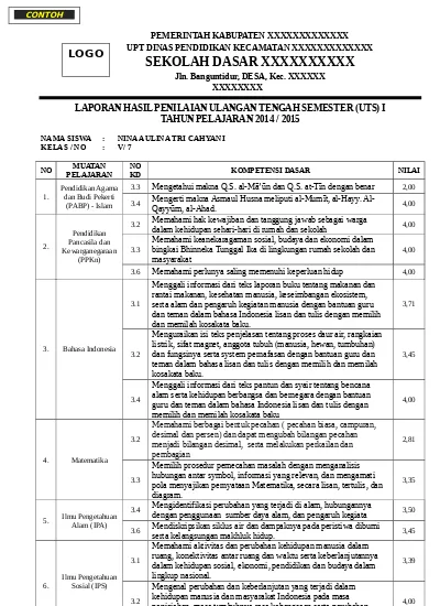 Detail Contoh Laporan Informasi Nomer 21