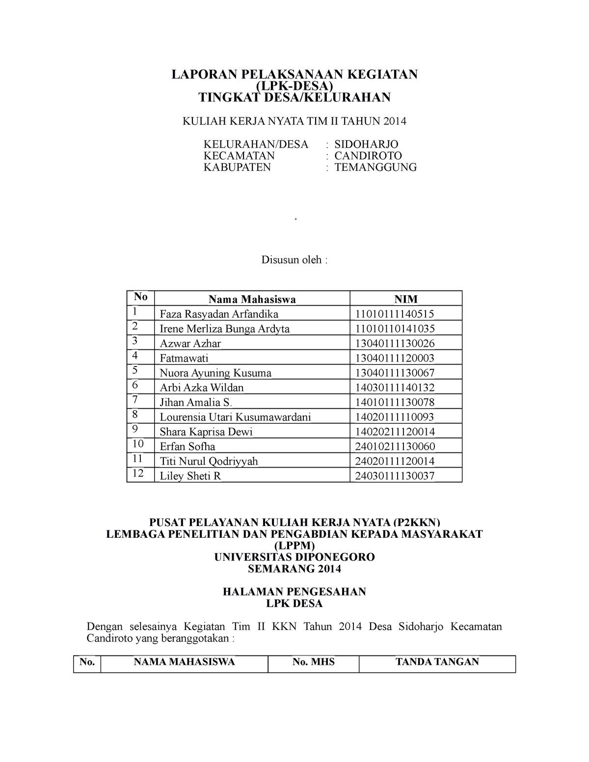 Detail Contoh Laporan Kegiatan Nomer 44