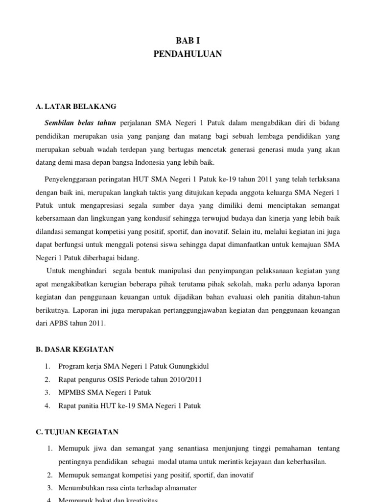 Detail Contoh Laporan Kegiatan Sekolah Nomer 44