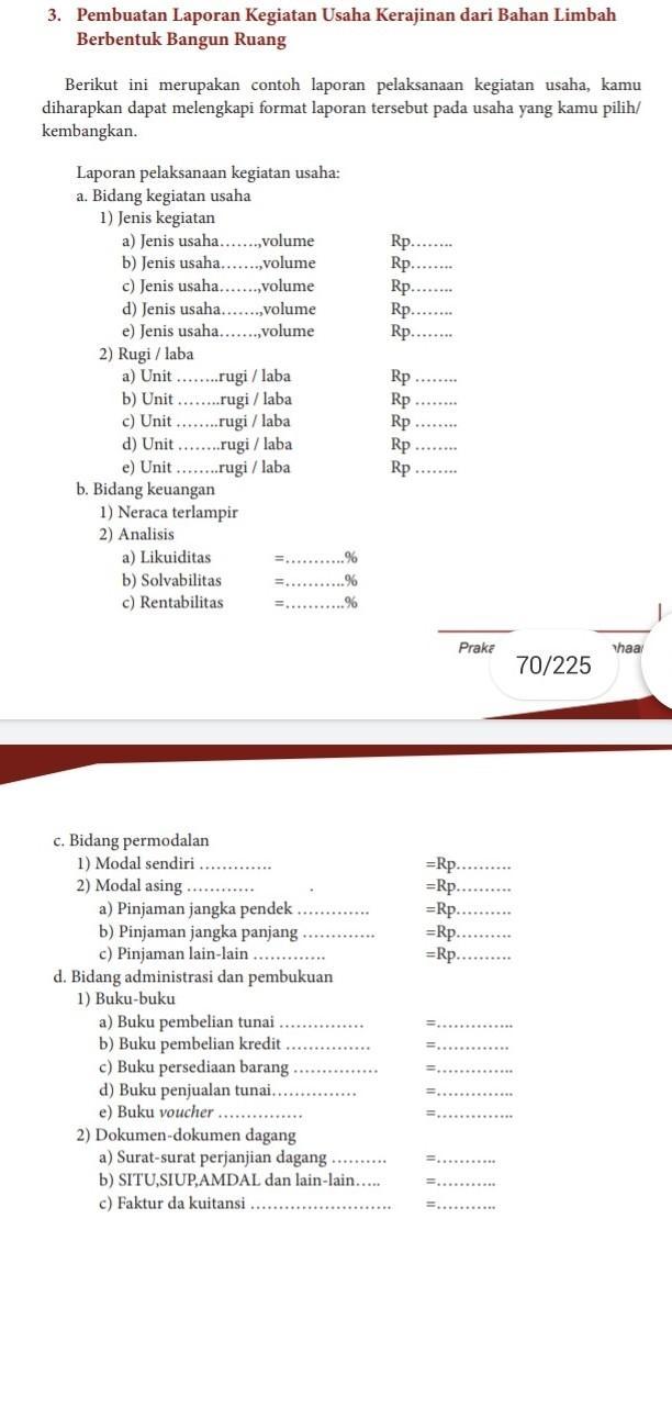 Detail Contoh Laporan Kegiatan Usaha Nomer 29