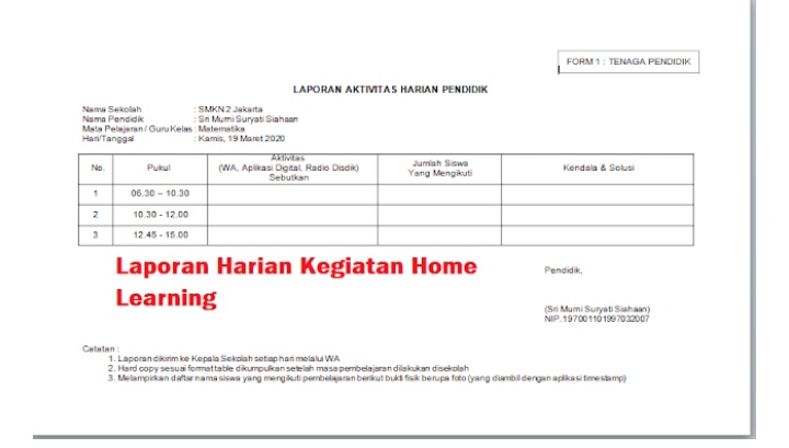 Detail Contoh Laporan Kerja Harian Nomer 29