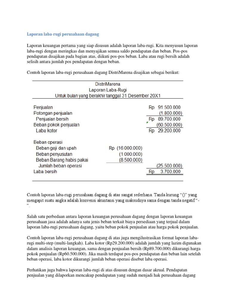 Detail Contoh Laporan Keuangan Dagang Nomer 38