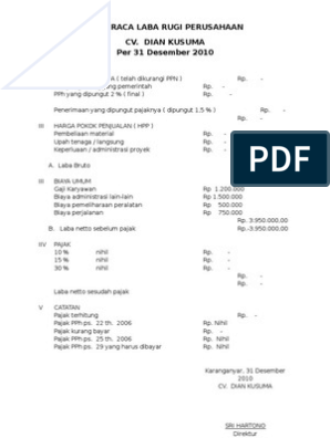 Detail Contoh Laporan Keuangan Neraca Nomer 57