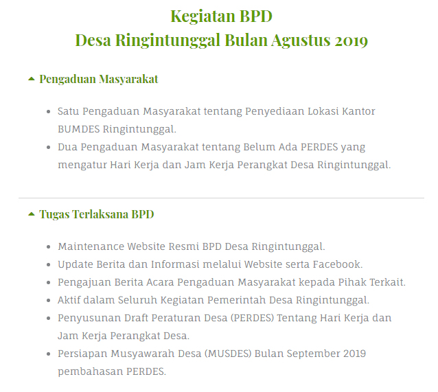 Download Contoh Laporan Kinerja Bpd Tahun 2020 Nomer 48