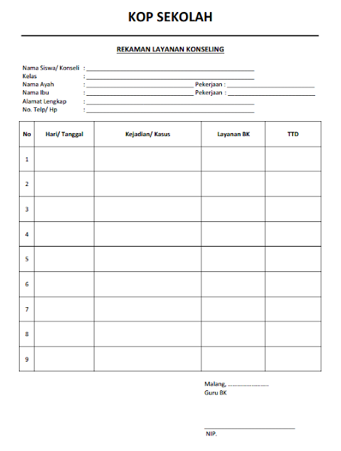 Detail Contoh Laporan Konseling Individu Nomer 21
