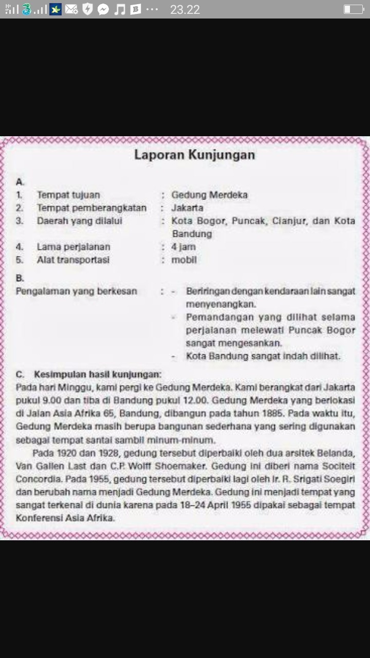 Contoh Laporan Kunjungan - KibrisPDR