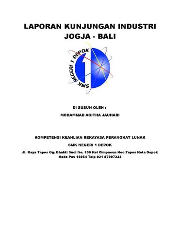 Detail Contoh Laporan Kunjungan Industri Nomer 13