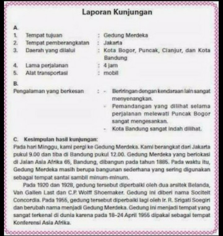 Detail Contoh Laporan Kunjungan Singkat Nomer 26